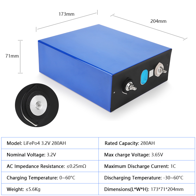 Eu Stock Fast Delivery EVE 3.2V 280K Lifepo4 Lithium Ion Prismatic Battery With 5 Warranty