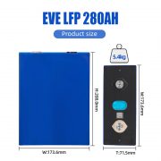 EVE 3.2V 280Ah Lifepo4 Lithium Ion Prismatic Battery02