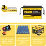 Basen 12v 230ah Lifepo4 bateria recarregável ciclos profundos para sistema de energia Stroage