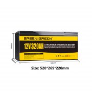 Basen 12V 320ah LiFePO4 Battery