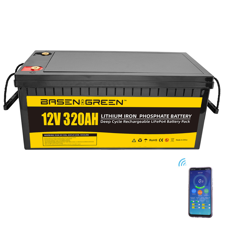 Basen 12V 320ah LiFePO4 batteri